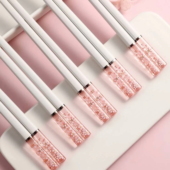 1 Pair Flower Print Chopstick - Picture 2 of 6